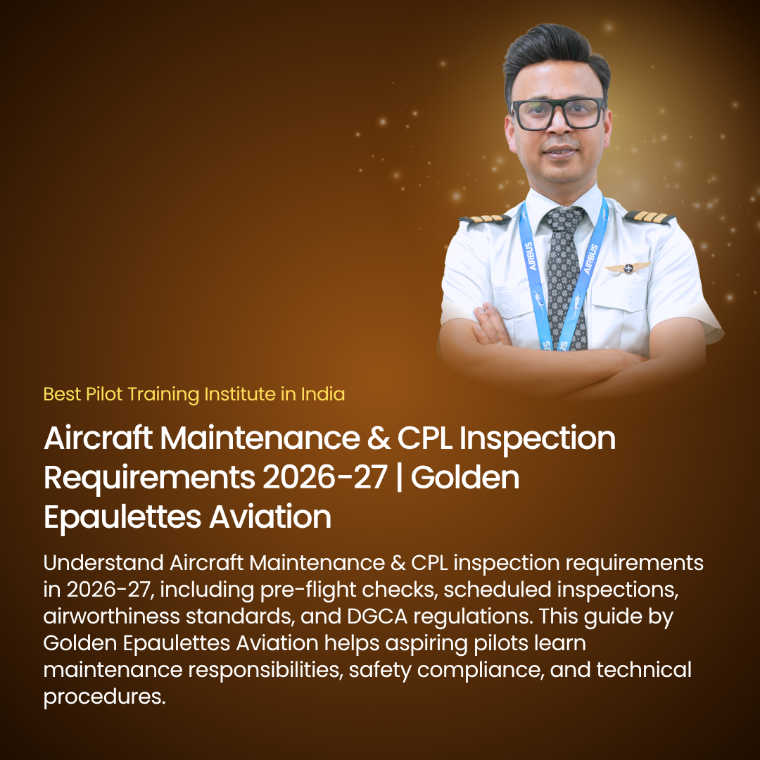 Aircraft Maintenance & CPL Inspection Requirements 2026-27 | Golden Epaulettes Aviation